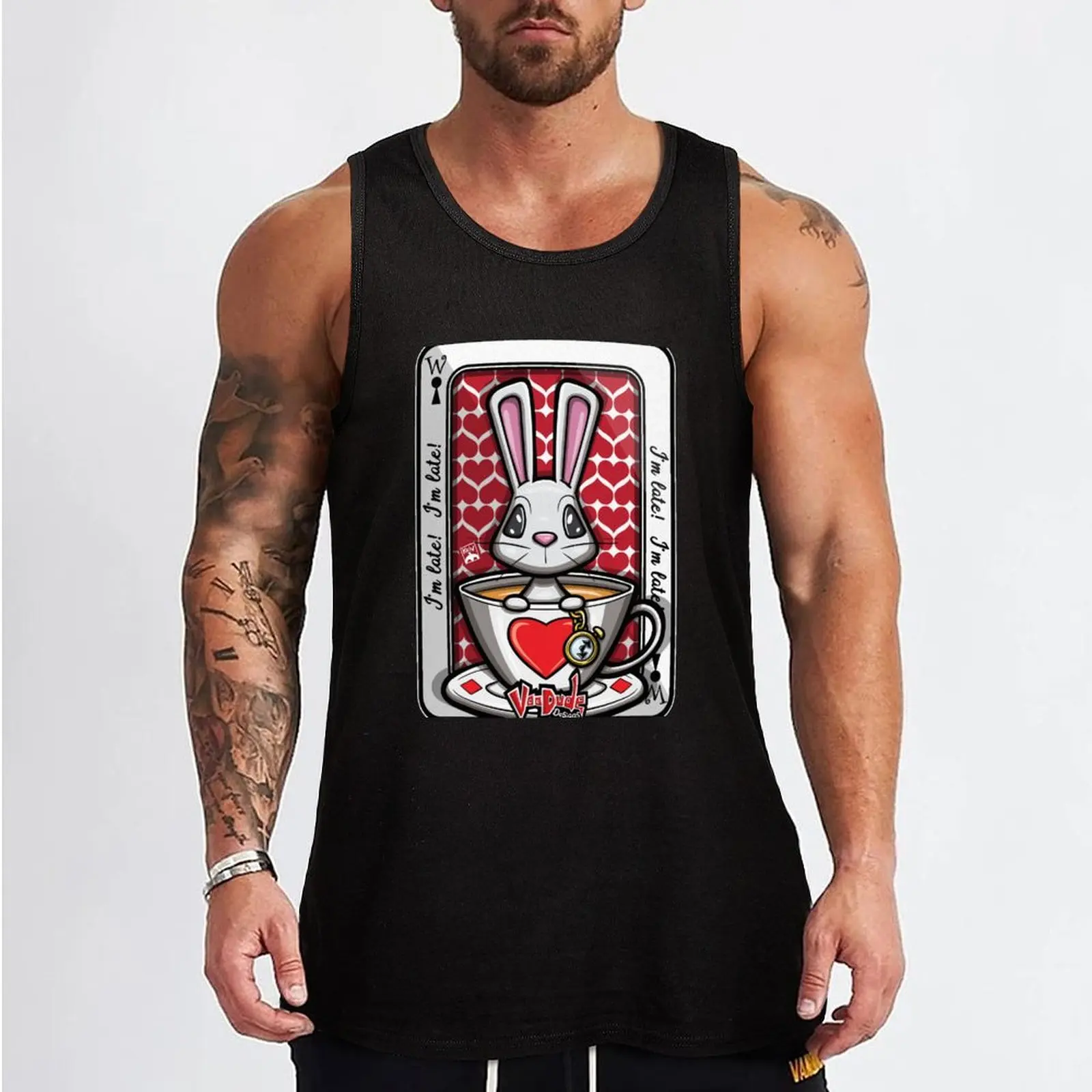 White Rabbit Tank Top Man summer clothes sleeveless jackets sleeveless shirt man best selling products