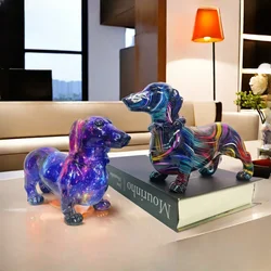 European Style Modern Creative Colorful Sausage Dog Ornaments, Home Wine Cabinets, Office Desktop Decorations, Handicrafts