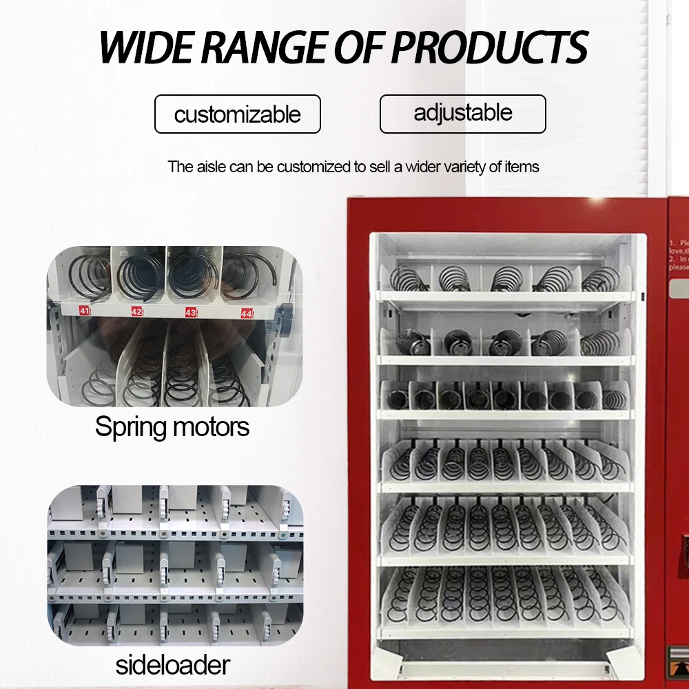 Escola/Escritório/Parque Self-service Máquina automática de venda automática de alimentos e água Combinação de lanches e bebidas