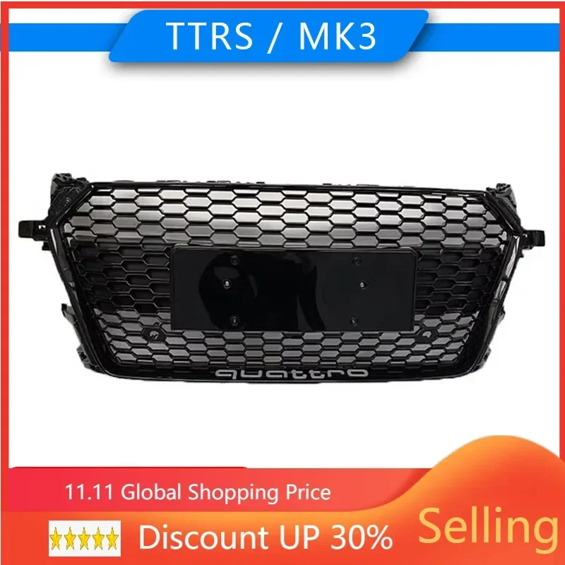 Car Front Bumper Grille Grill For  Audi TT MK3 TTRS 2015-2017 Hot Rod Auto Salon upgrade