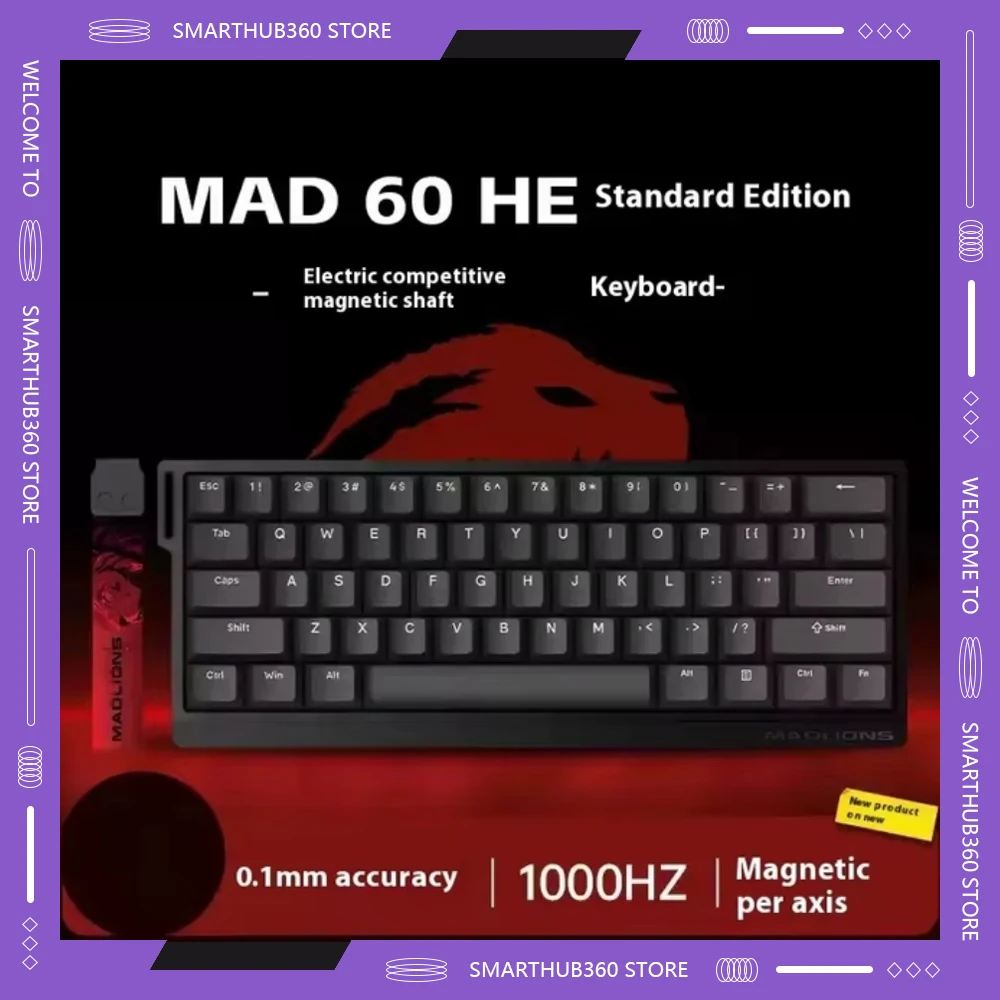 

VGN VXE MADLIONS Mad60/68HE Mechanical Keyboards 8K Polling Rate Hot Swap Magnetic Switch Low Delay Gaming Keyboard for E-sports