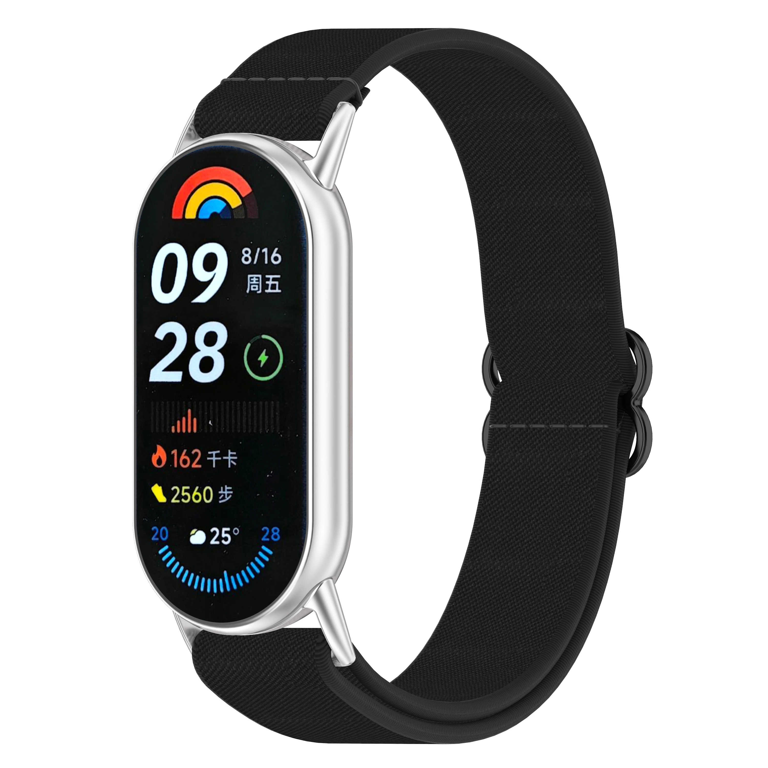 Scrunchie Straps for Xiaomi Mi Band 10 9 8 Strap accessories Elastic Nylon Loop Stretchy correa bracelet Miband9 Miband10 bands