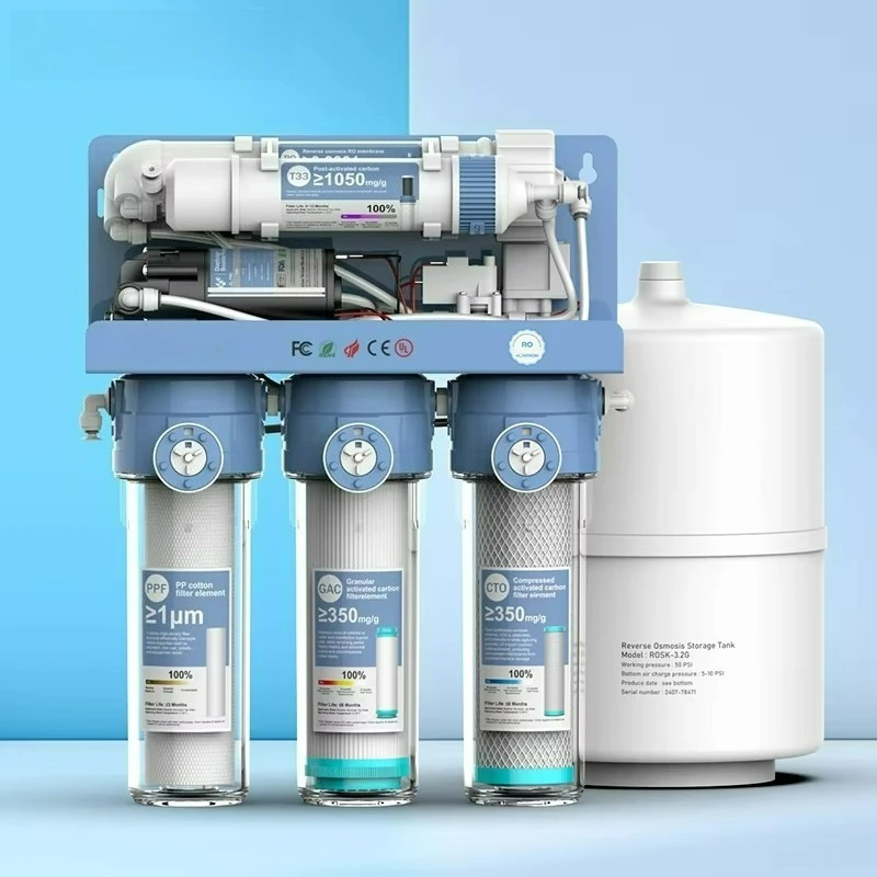 

75G 5-Stage Reverse Osmosis Water Purifier System Self-Cleaning RO Filter for Home Use