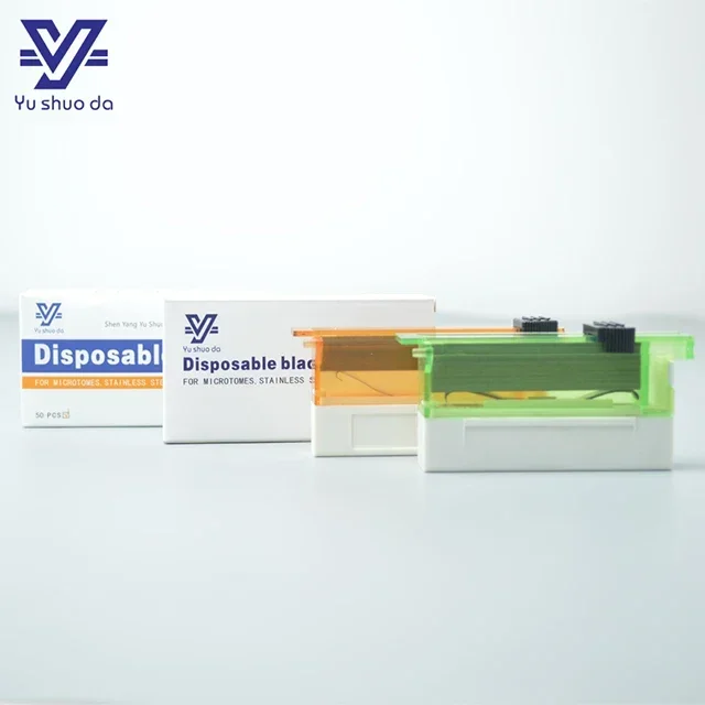 

Disposable Microtome Blade Pathology And Histology Stainless Steel Low profile 8mm for medical use