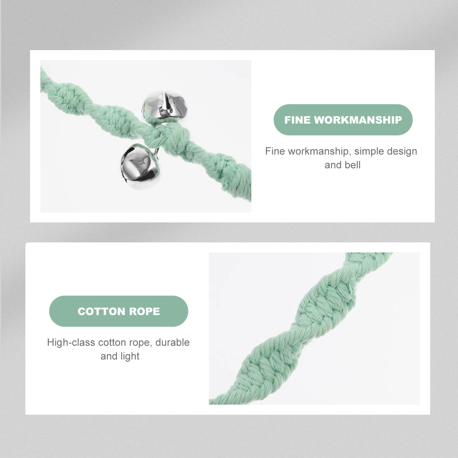 

Doorbell Cotton Rope Training Dog Door H Weaving Dog Doorbell Bell Hanging Bell Durable Easy Clean Pet Supply