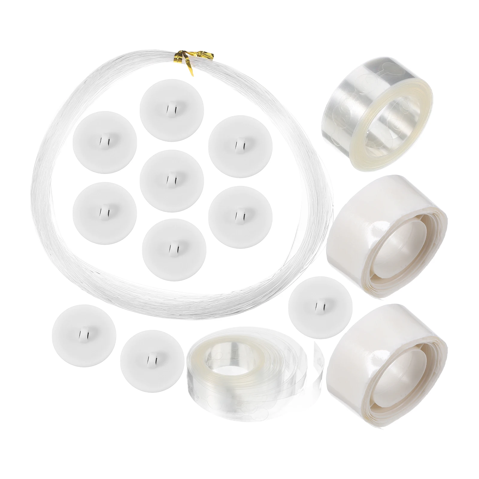 

Balloons Accessories Set Double Sided Adhesive Sticker White Inflatable Tape Transparent Balloon Stickers Envelopes Removable