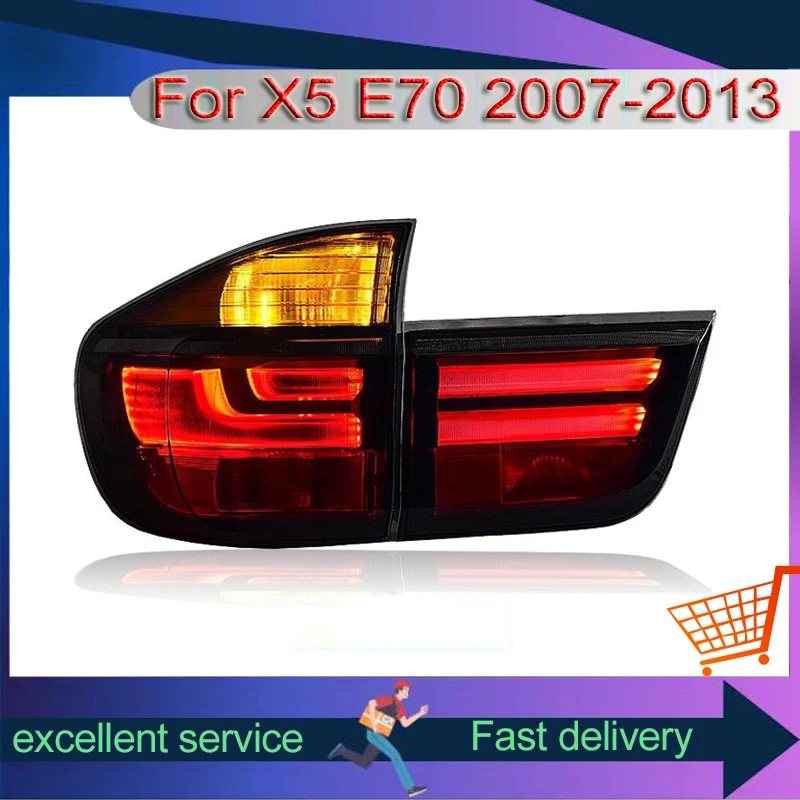 

Auto New Style Taillight For BMW X5 E70 2007-2013 LED Brake Running Light Black Red Rear Lamp Modified Assembly Car Accessories