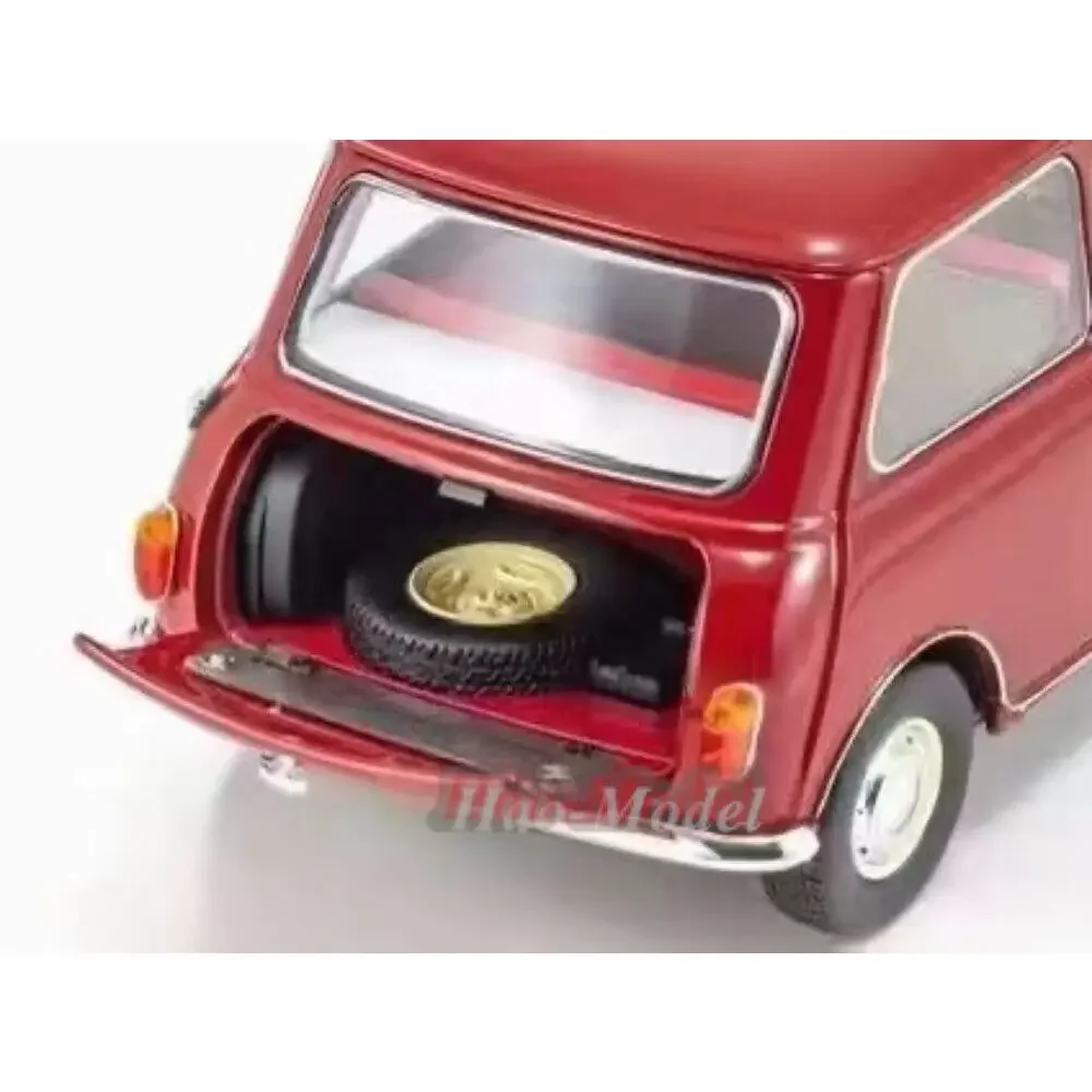 Kyosho 1/18 Für Morris Mini Kleinere Legierung Metall Modell Auto Diecast Simulation Spielzeug Jungen Geburtstag Geschenke Hobby Display Ornamente Rot