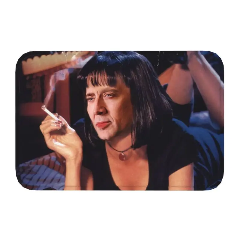 Personalized Nicolas Cage Pulp Fiction Meme Doormat Mat Anti-Slip Kitchen Bathroom Living Room Rug Carpet 40*60cm