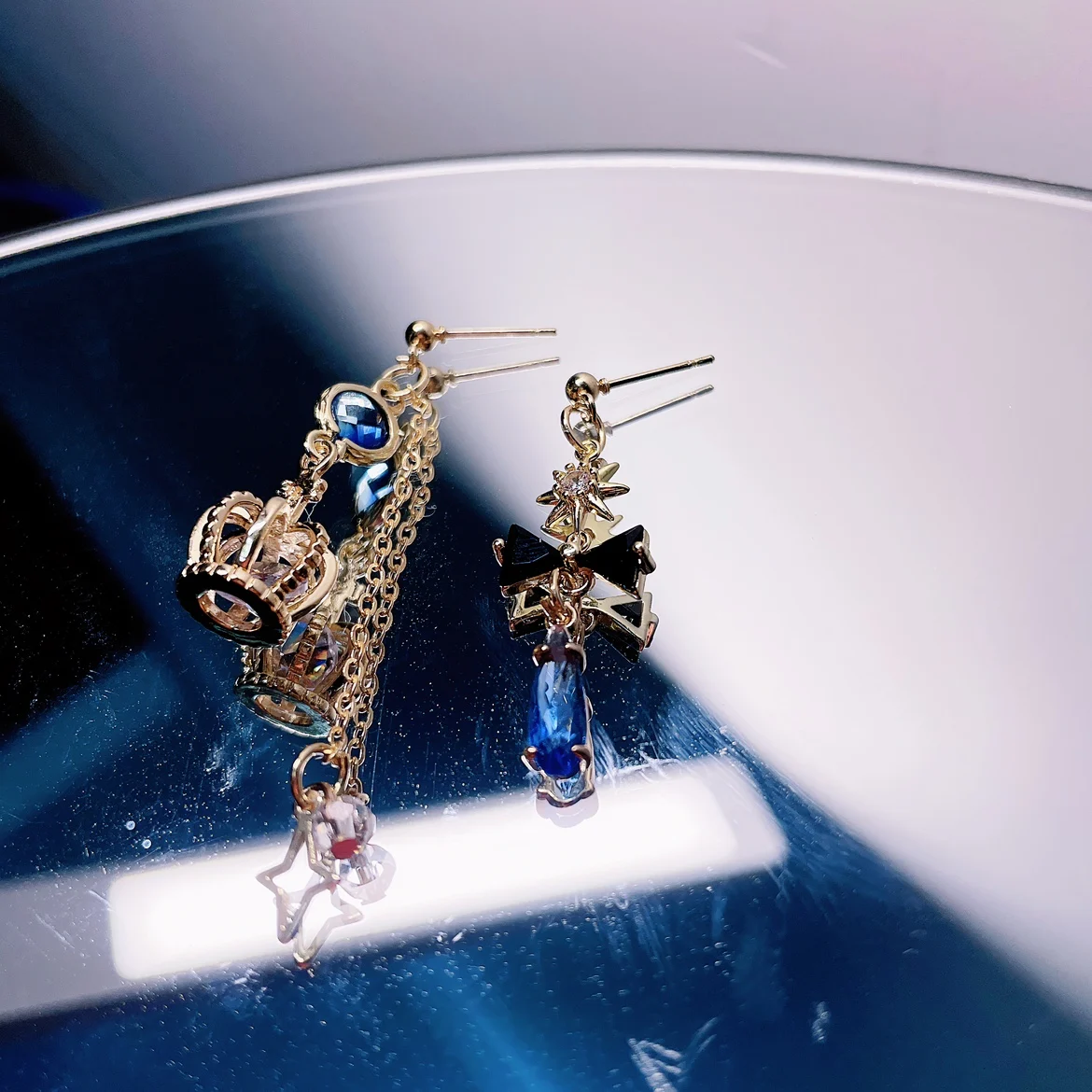 Furina Elysia افينتورين أقراط لعبة Genshin تأثير هونكاي تأثير 3 هونكاي: ستار السكك الحديدية تأثيري قلادة الأذن ترصيع مجوهرات هدايا