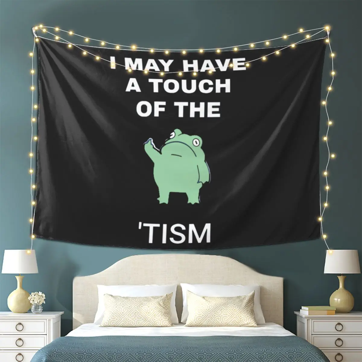 I May Have A Touch Of The Tism Tapestry Wall Hanging Aesthetic Home Decoration Tapestries for Dorm Room
