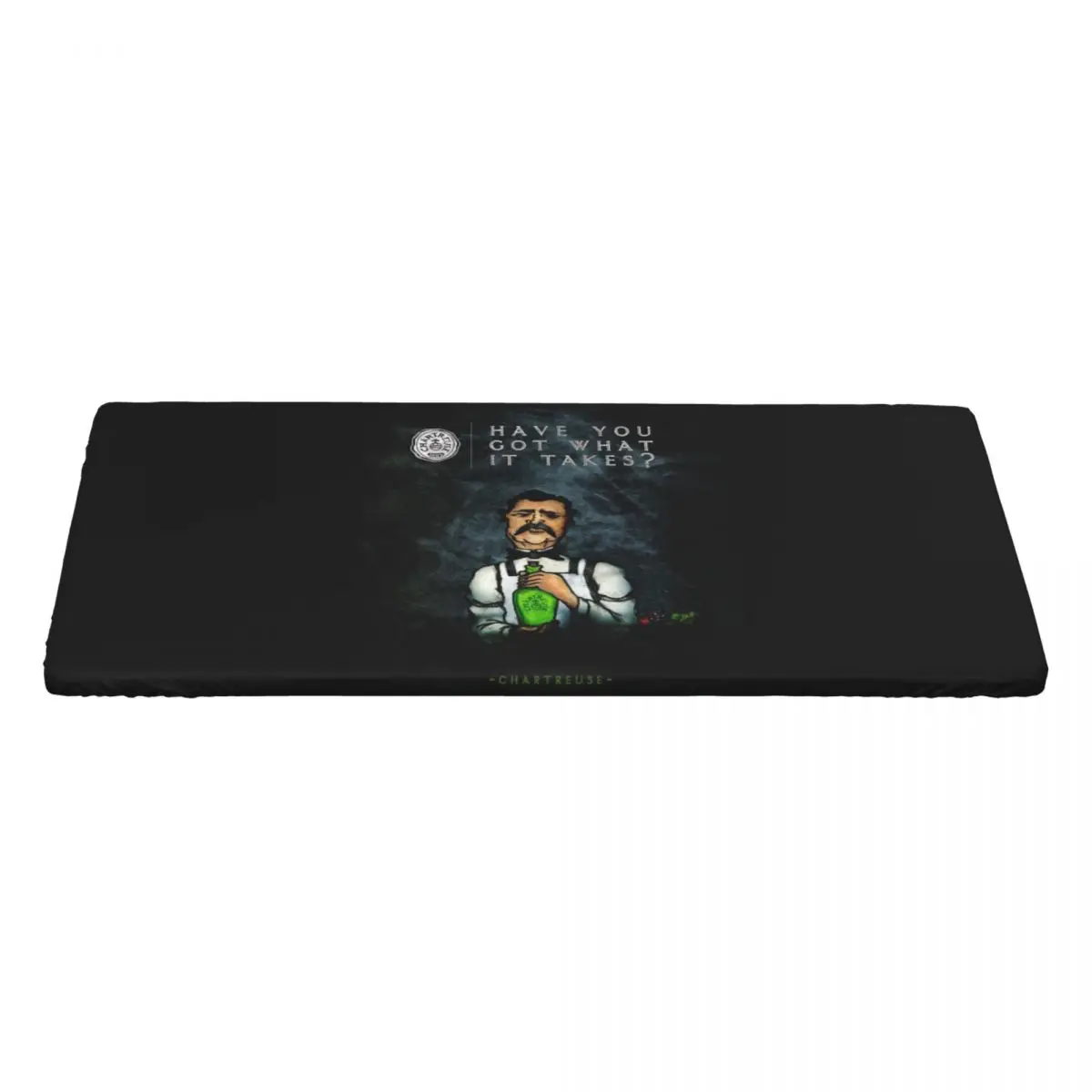 Green Chartreuse Bottle Oil Painting Drink Customized Rectangular Tablecloth Oilproof Table Cover for Dining Events Table Cloth