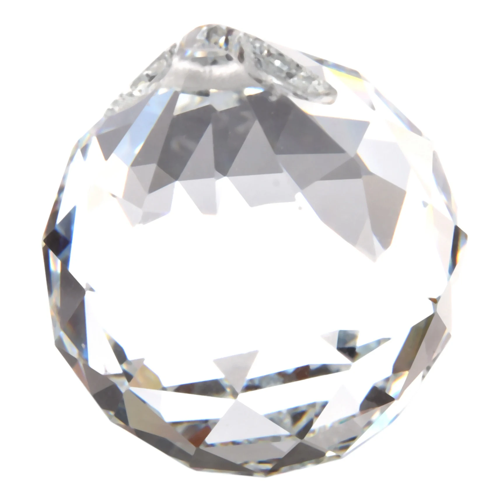 AFOURT-3X 40MM Feng Shui Facettierte Dekorative Kristallanhängerkugel (Transparent) – Detail 2