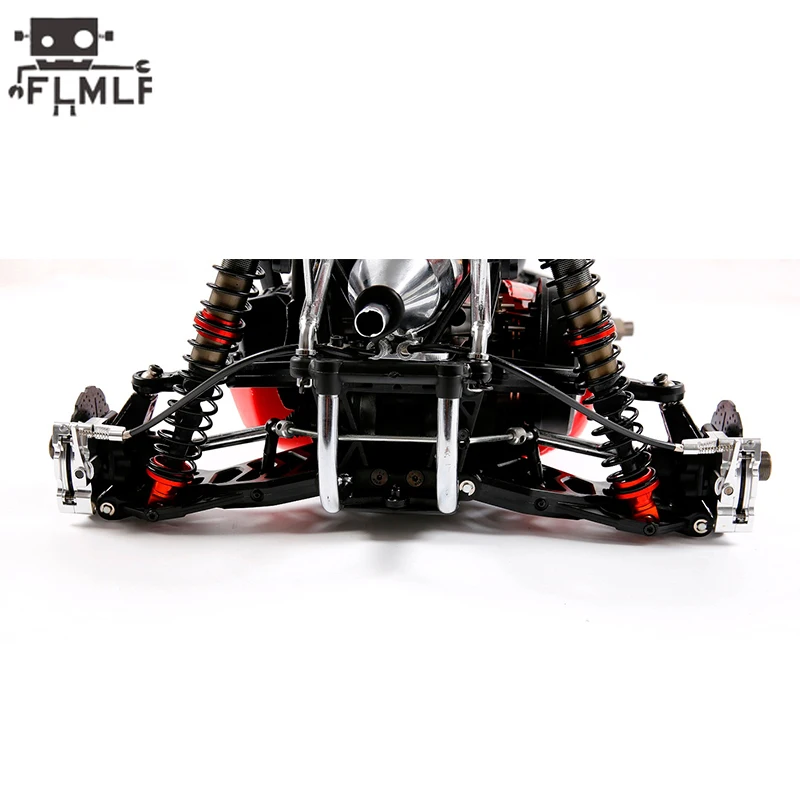 Rc carro cnc metal cabo traseiro sistema de freio fio kit apto para 1/5 hpi rofun baha rovan km baja 5b 5t 5sc peças caminhão