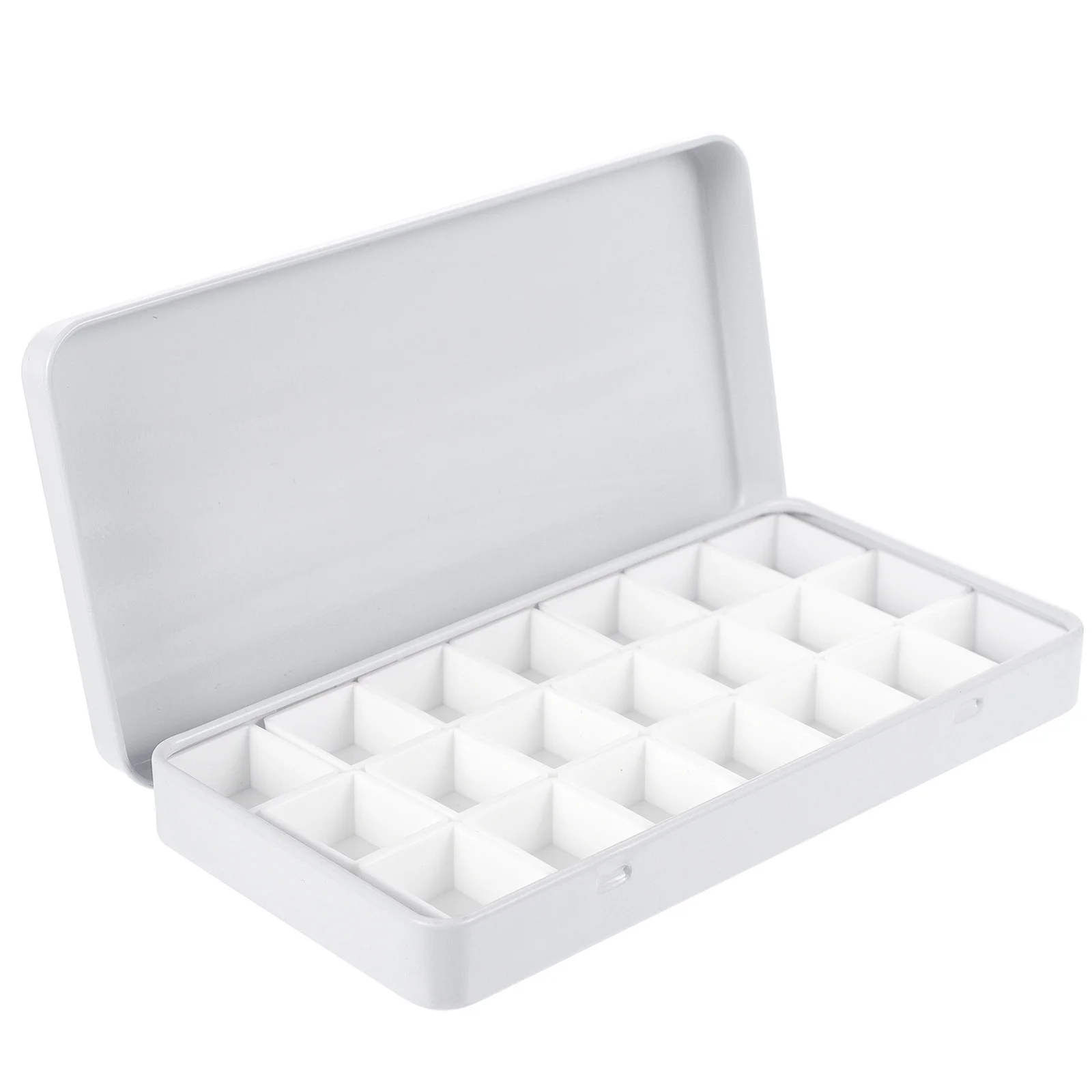 1 Set Paint Box Empty Watercolor Tin Iron Storage Box For Artists Students Small Light Color Mixing Pan Keep Watercolors Fresh