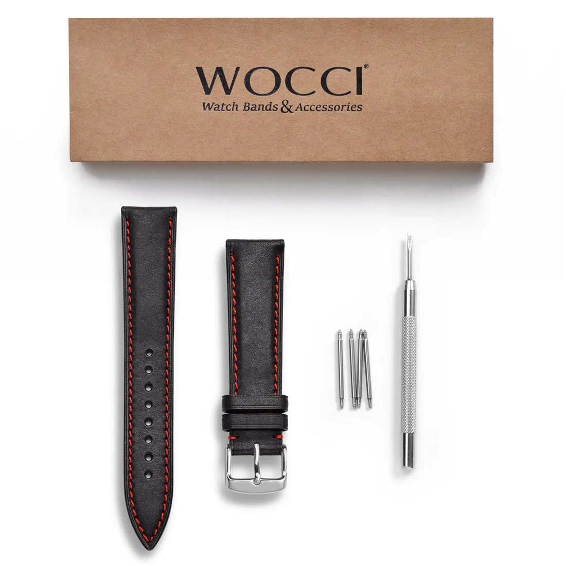 WOOCI Nubuck Watch Strap 14mm 18mm 20mm 22mm  Genuine Leather Strap for Men Women Green Red Replacement Belt Watchband