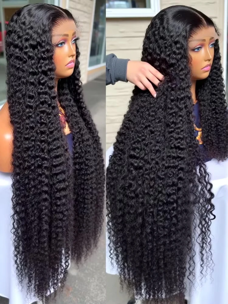 

Высококачественный парик из натуральных волос 13x4 Water Curly с HD-основой, 13x6 Deep Wave Lace Frontal Wig для женщин, 40-46 дюймов