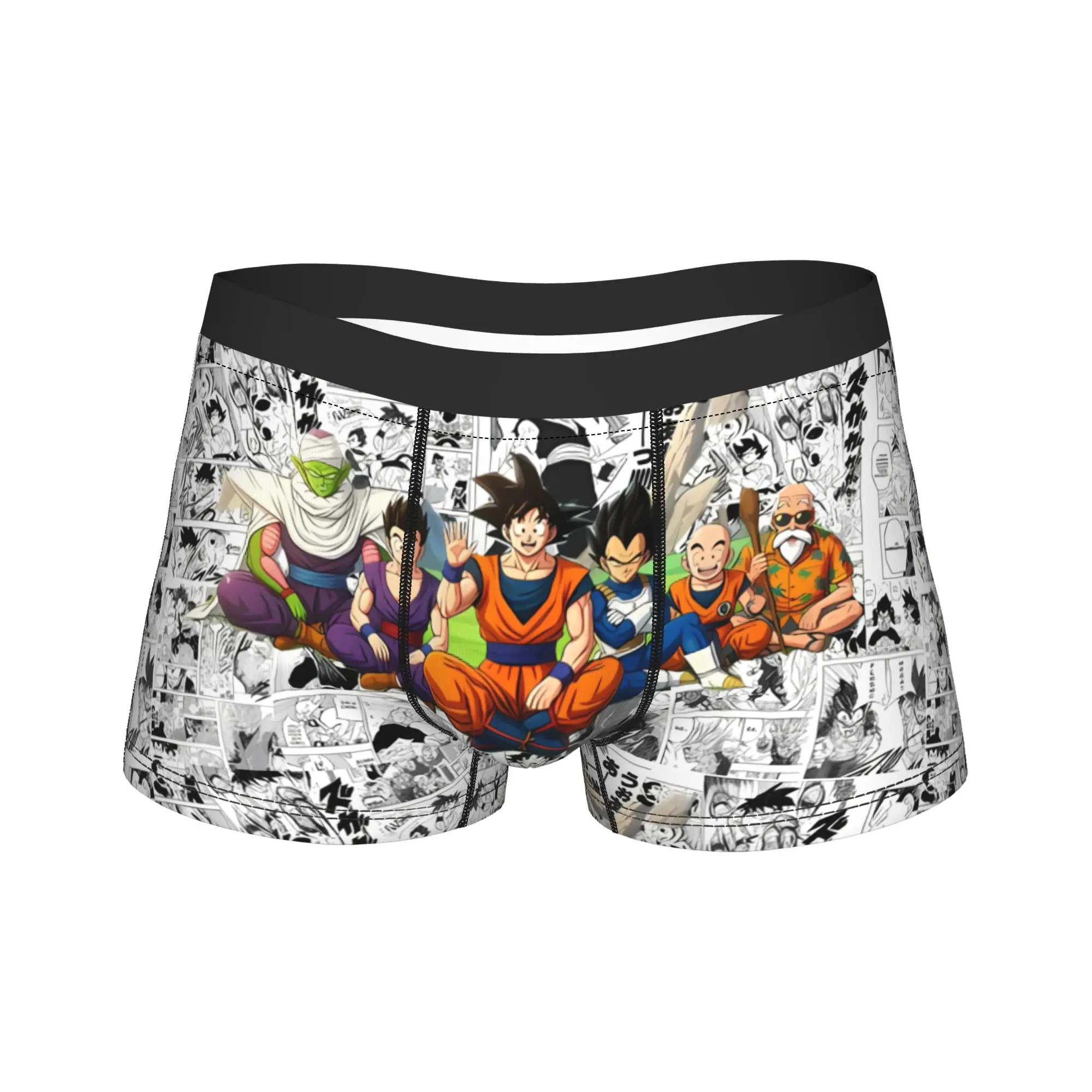Goku Character Manga Collage Underwear  Printing Trunk Hot Sale Males Panties Classic Shorts Briefs Gift