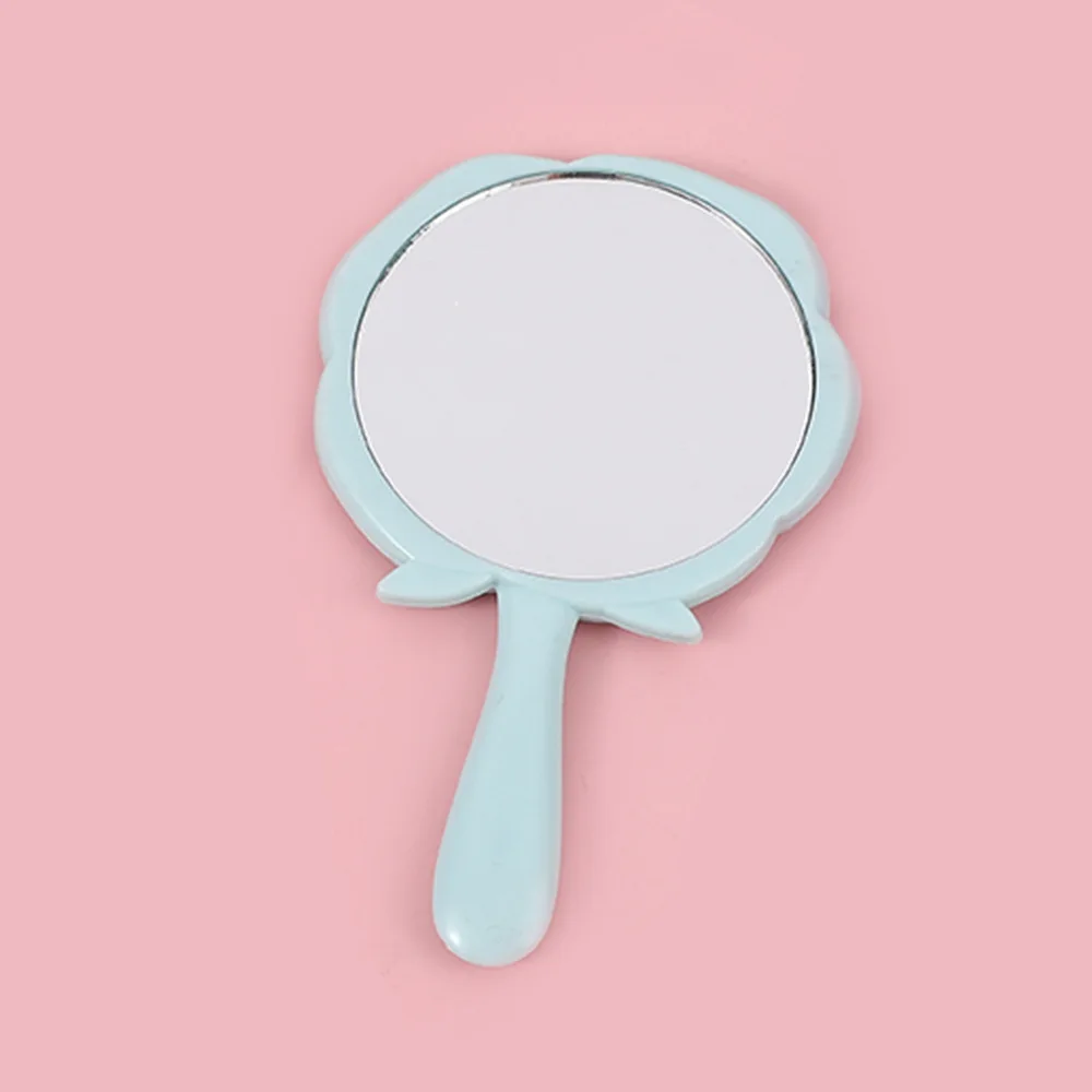 Mini draagbare draagbare make-upspiegel met rozenontwerp Duurzame compacte make-upspiegel voor dames Meisjes Reiscadeau Portemonnee Decor