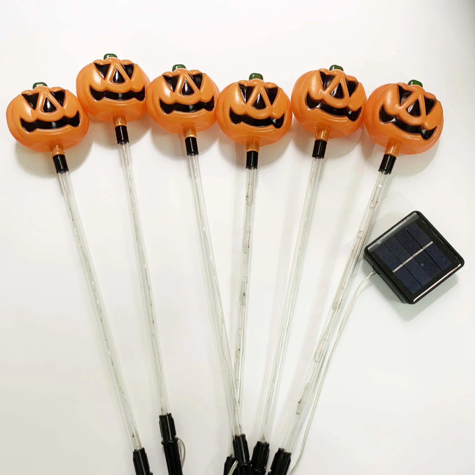 Imagem -06 - Halloween Pumpkin Garden Stake Lights Decorações Solares Quintal Stake ao ar Livre Impermeável Iluminado para Jardim Pátio