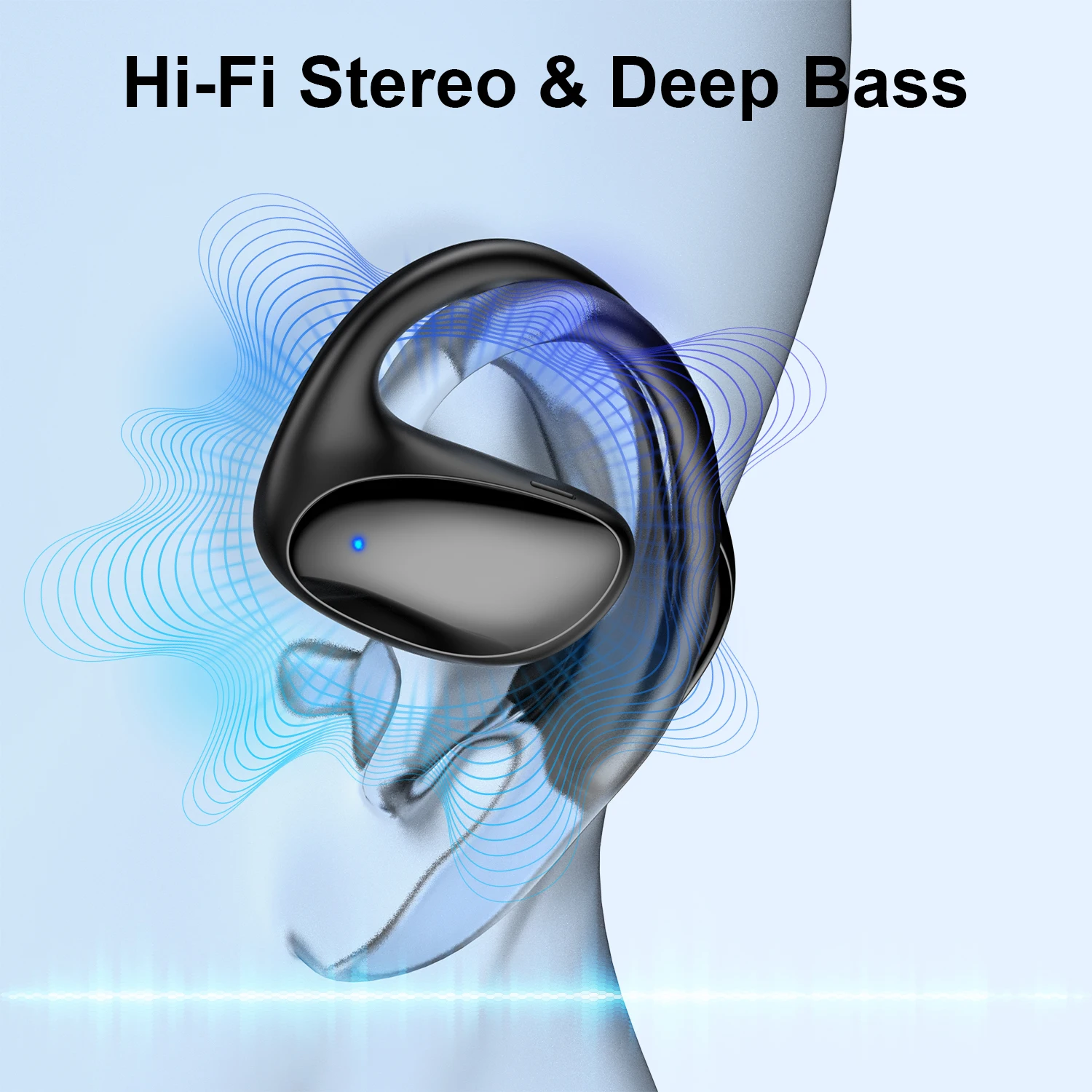 سماعات أذن لاسلكية لتوصيل الهواء لهاتف summarg ، سماعات أذن مفتوحة بمشبك ، صوت عالي الدقة ، سماعات أذن بلوتوث ، Bee جديد ، DYY15