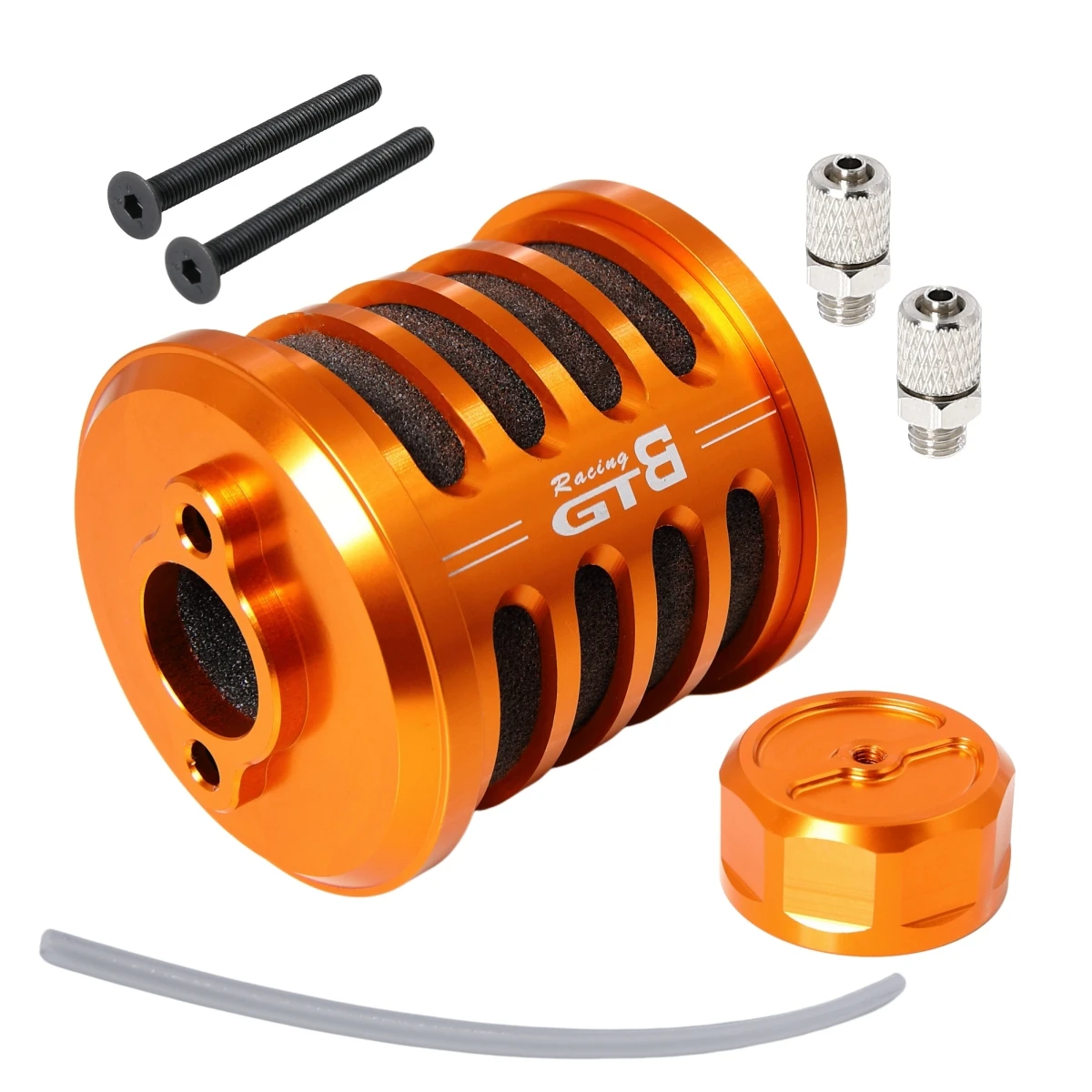 GTBracing Nhôm Lọc Không Khí Bộ Với Nắp Bình Xăng 1/5 RC Xe HPI KM Rovan Baja 5B SS 5SC