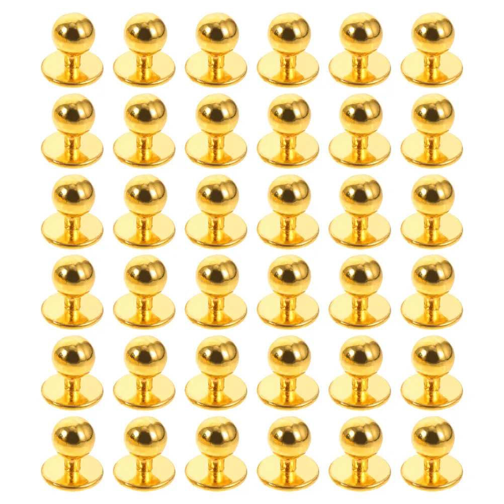 Boutons de manteau de Chef en plastique, 50 pièces, goujon rond, Kit de couture de remplacement pour les réparations d'uniformes professionnels, boutons de bricolage