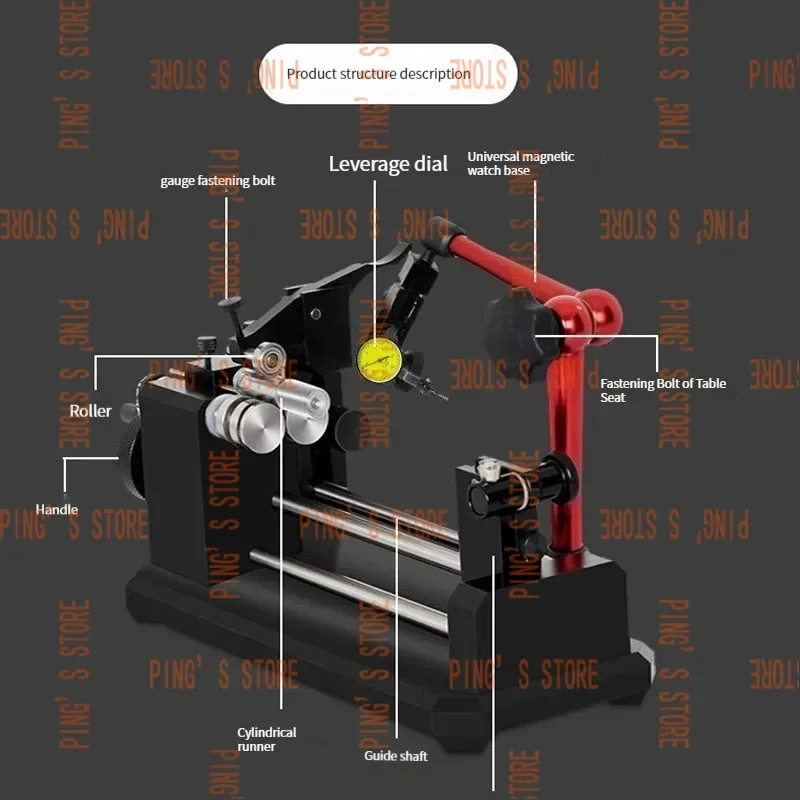 Concentricity Tester Bearing Gear Coaxiality  Roundness Teste Alignment  Runout 