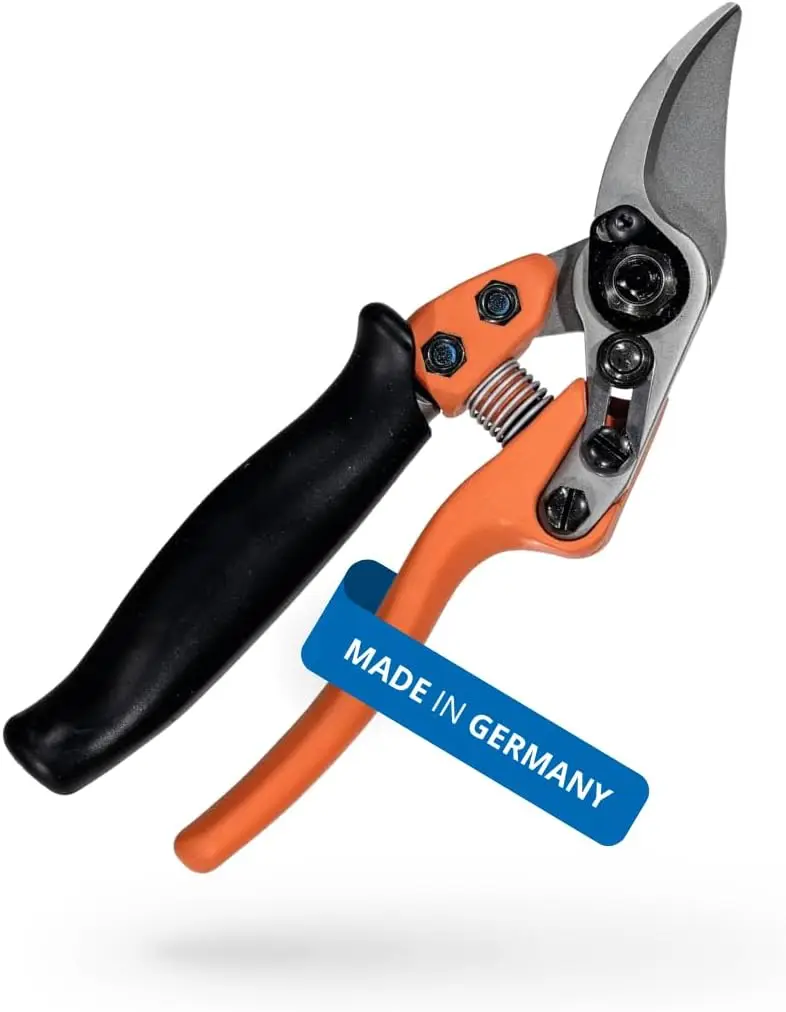 Original Löwe 12 Bypass Gardening Pruner Garden Tools 12.109 | Lightweight Right-Handed Rose Shears | Use As Pruners, Garden