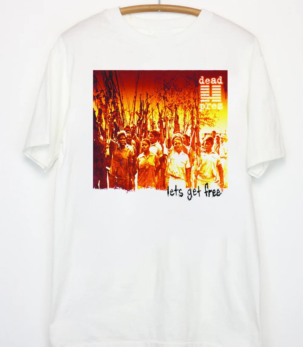 Dead Prez Rap Hip Hop lets get free white T-Shirt All Sizes 3F591