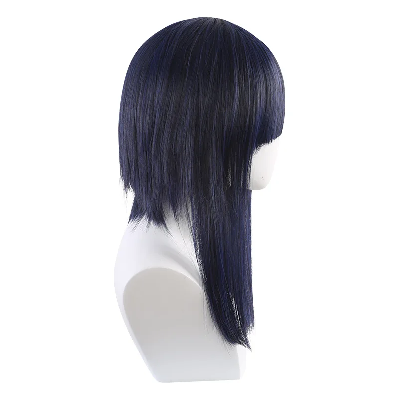 Wan Nian Lan Zi Cosplay Perücke Akiba Reikai Sensou Simulation Kopfhaut Kurze Haare Spezialmischung Blaue Seide
