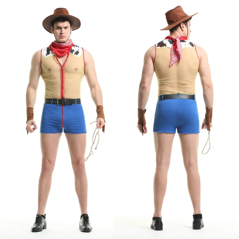 

Halloween Cosplay Costume Toy Story Hu Dimeng Men's Wear Western Cowboy Men's Party Stage Wear