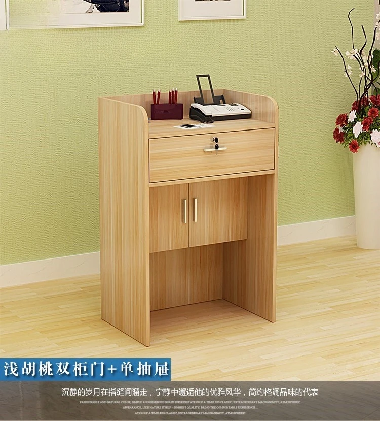 60/80cm Small Silver Counter Reception  Hotel  ReceptionAssembly Table Small Minimalist  Store