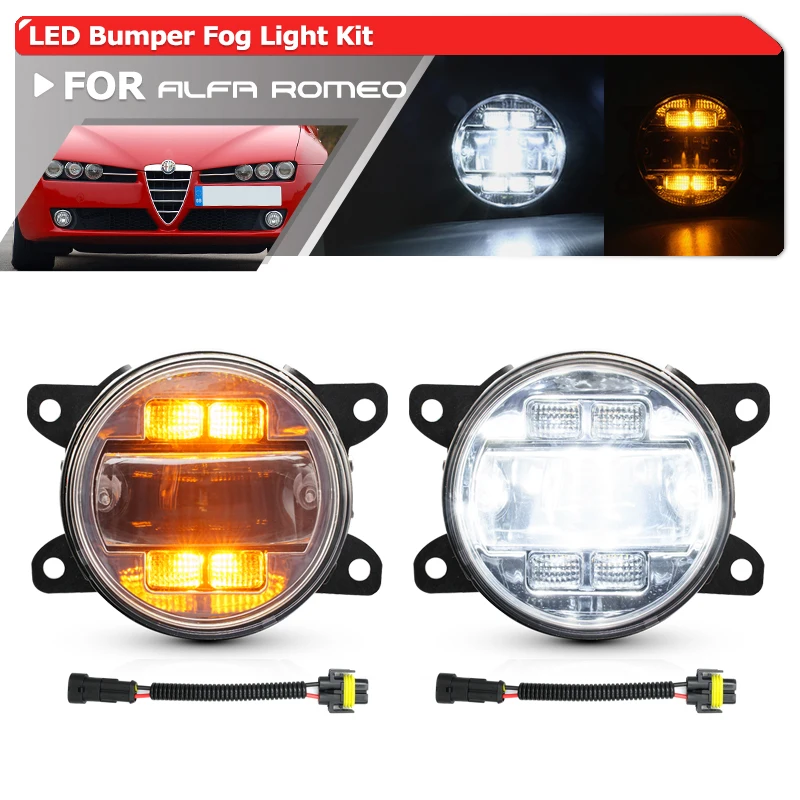 

2 шт. для Fiat Ducato для Peugeot Boxer Citroen Jumpy 2002-2006 переключаемый задний бампер светодиодный 3-в-1 противотуманный/ДХО ходовые огни/указатели поворота