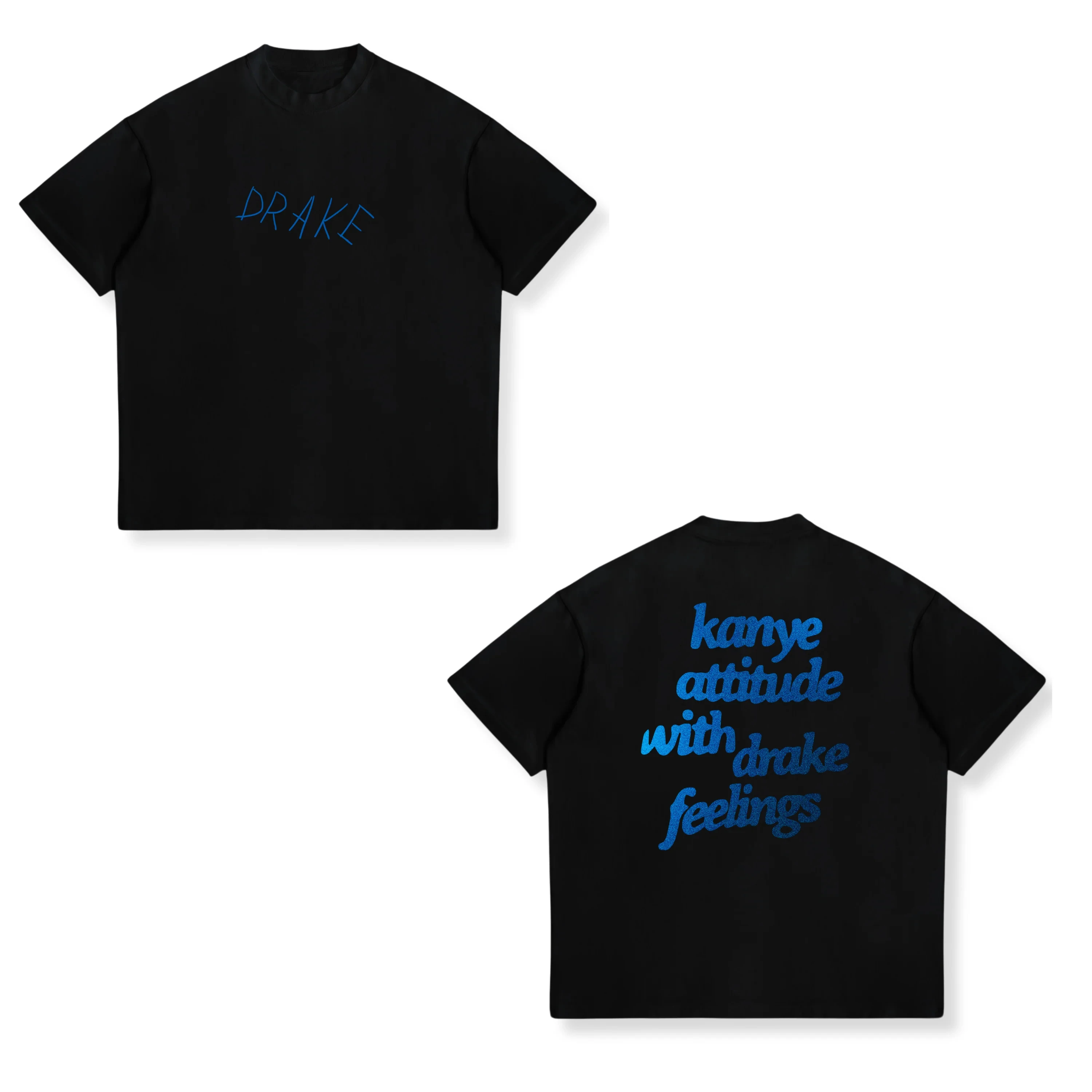 Vintage Rapper Drizzy Drake Print T-shirt Unisex Casual Cotton Oversized Short Sleeve T-shirts Hip Hop Gothic Popular Streetwear