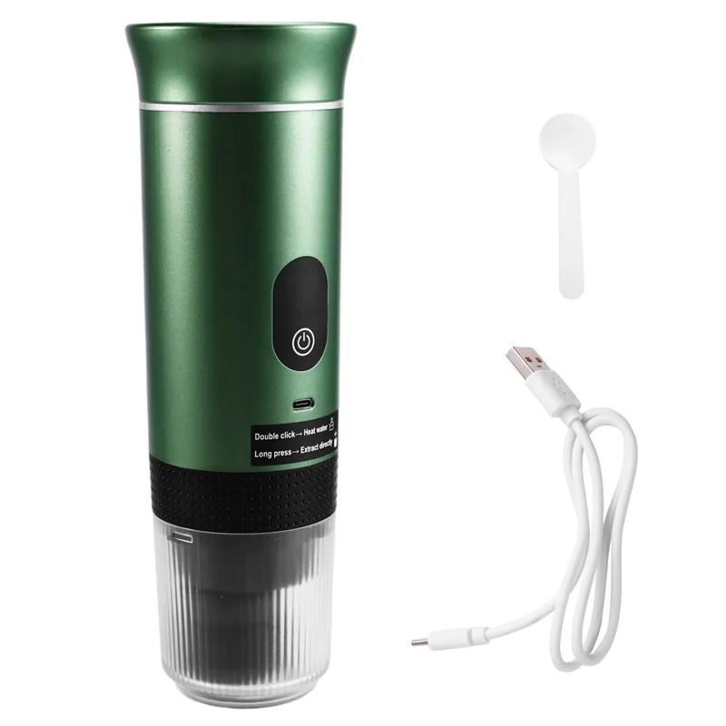 ABLEポータブルコーヒーマシン、アップグレードスマートデジタルディスプレイ搭載、アメリカンイタリアンカプセル抽出式、アウトドアコーヒーマシン