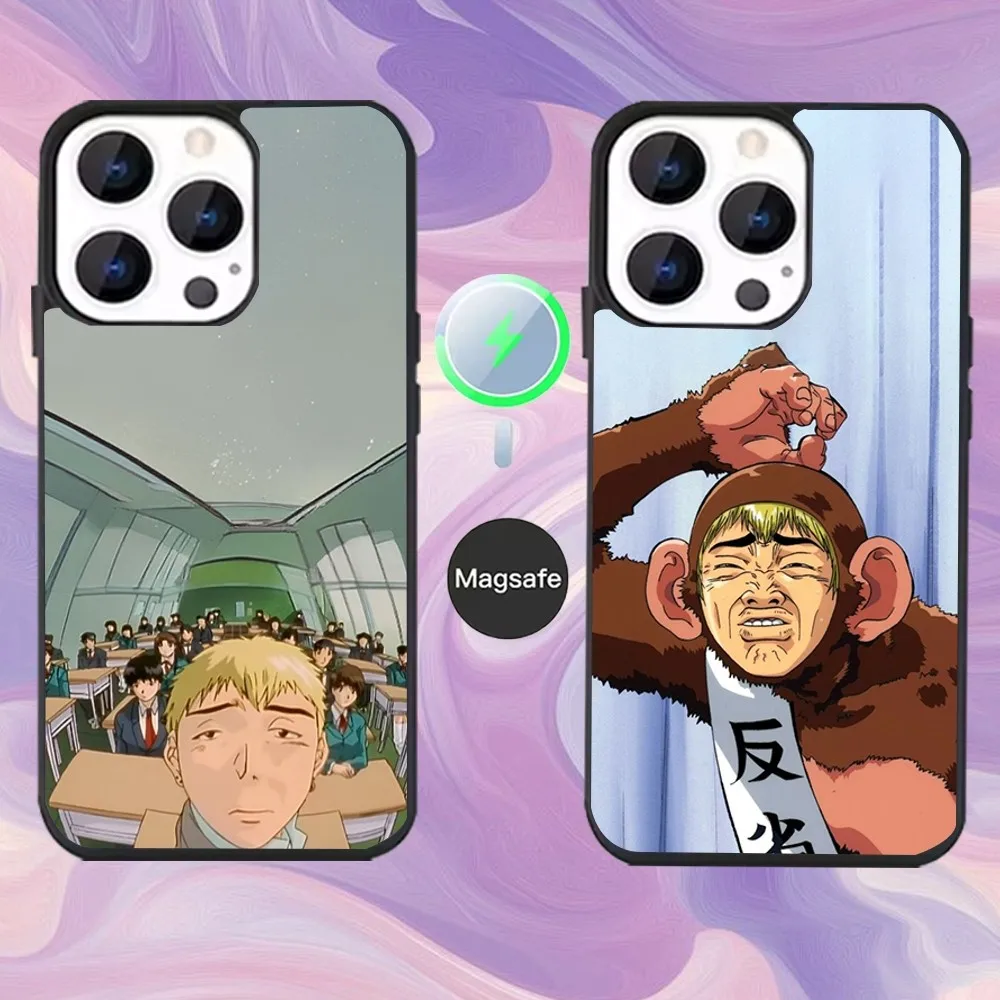 

Great Teacher Onizuka GTO Phone Case For iPhone 16,15,14,13,12,11,Pro,Max,Plus,Mini,Magsafe,Magnetic Wireless Charging Case