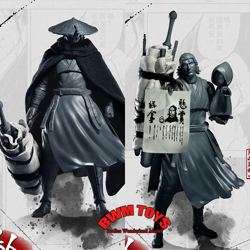

In Stock 52TOYS 1/12 Scale Male Soldier Anime Gunslinger Dao Ma Full Set 6inch Action Figure Doll Collection