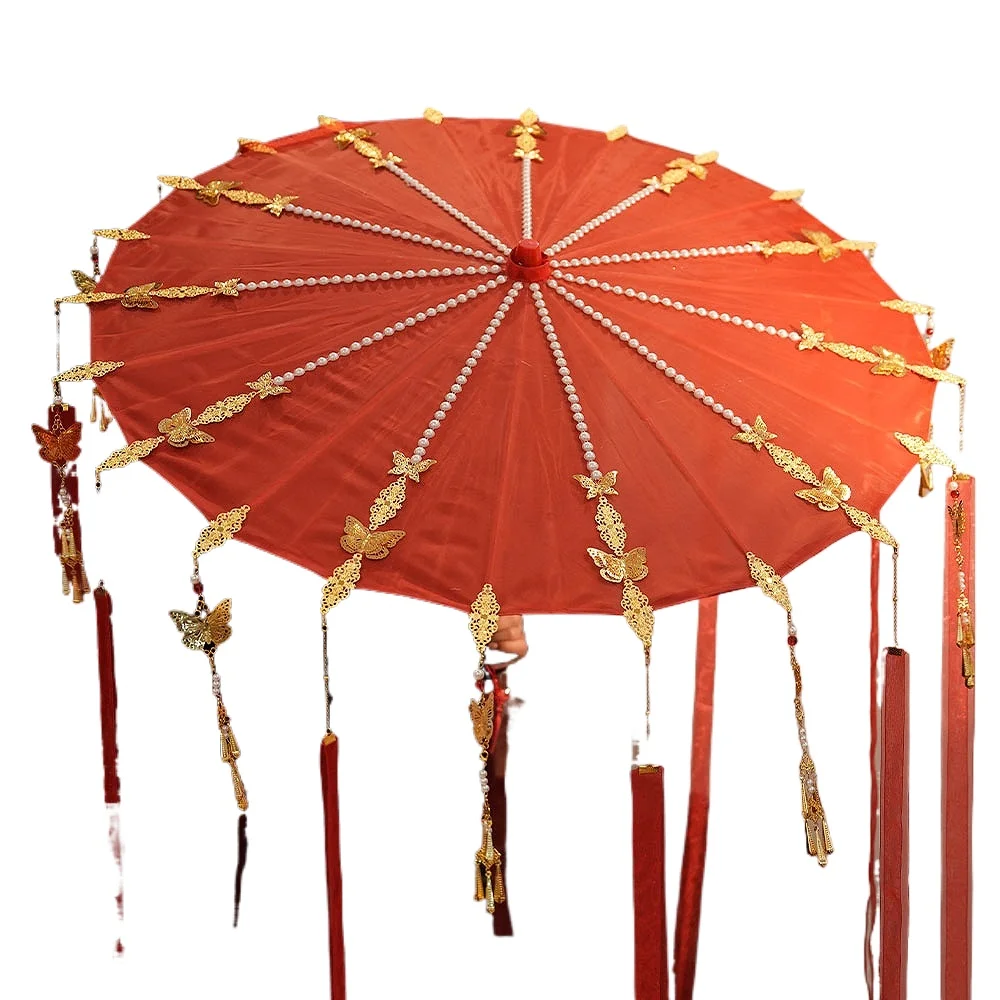 

Handmade wedding umbrella wedding bride morning robe photo props oil umbrella wedding supplies