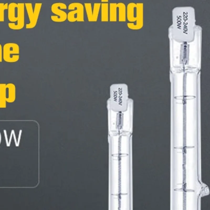 1 قطعة 100/200/300 واط مصباح هالوجين 118 مللي متر مزدوجة نهاية الخطي R7s مصباح هالوجين لمبة AC230V ديكور منزلي R7s لمبة هالوجين #1