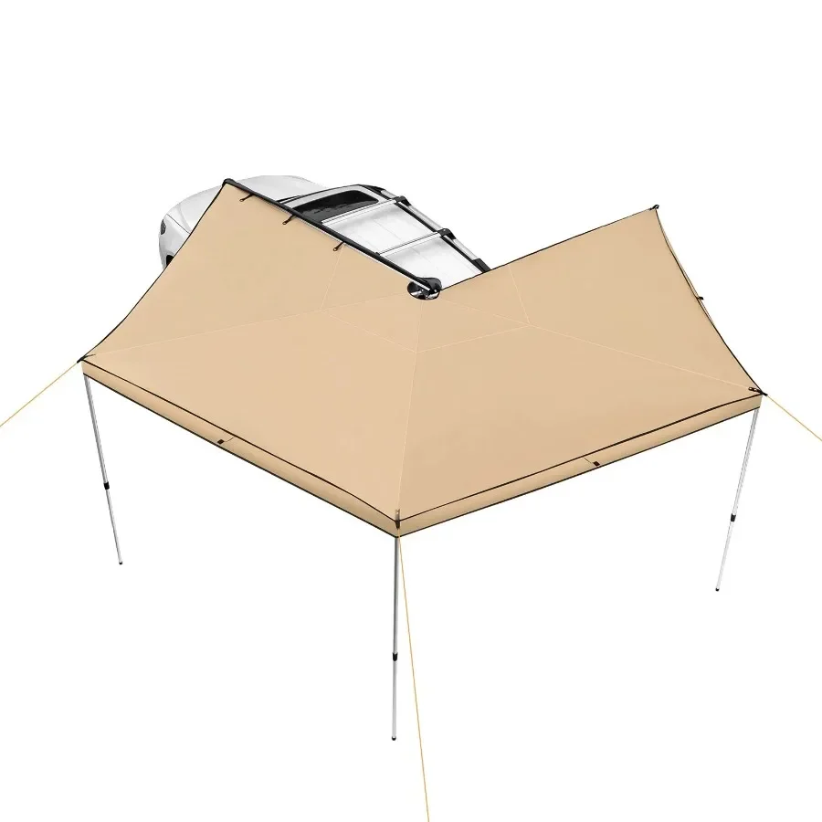 

For Vehicle Awning 270 Degree 8.2' Height Retractable Car Side Awning PU3000mm UV50+ Car Awning with Waterproof Storage