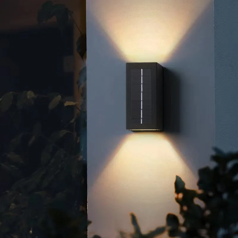 

Solar wall lamp Outdoor wall washer Waterproof garden lamp Villa exterior Outdoor terrace Garden wall lamp