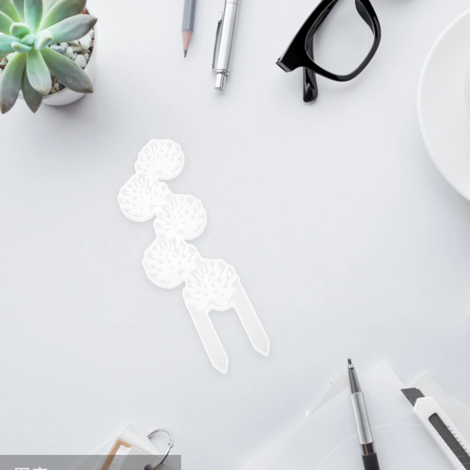 잎 모양 식물 라벨 실리콘 몰드 재사용 가능 내구성 쉬운 청소 DIY 에폭시 식물 표지판 몰드 에폭시 DIY 라벨 제작