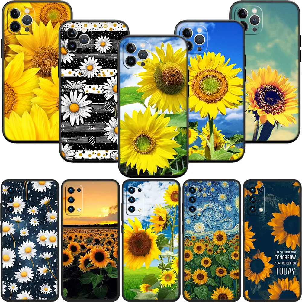 OH58 sunflower daisy flower Case for Samsung Galaxy A11 A12 A13 A15 A52S A53 A55 A56 A70 A71 A72 A73 F06 F16 F56 S10 Plus S10e