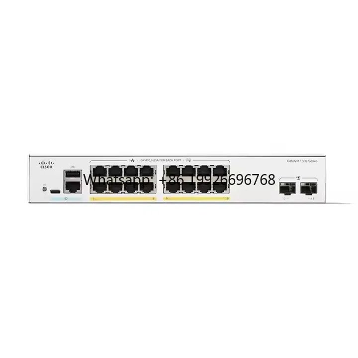 

C1300-8FP-2G Коммутатор Poe серии Cisco C1300 8-портовый интеллектуальный сетевой коммутатор C1300-8FP-2G