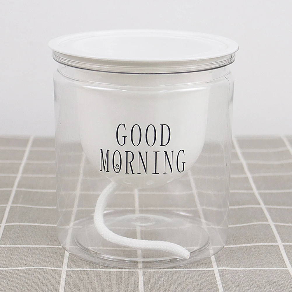 Plant Pots Lazy Flower Pot Flowerpot Balcony Bedroom Transparent Water-saving White FLAT BOTTOM Light-transmissive