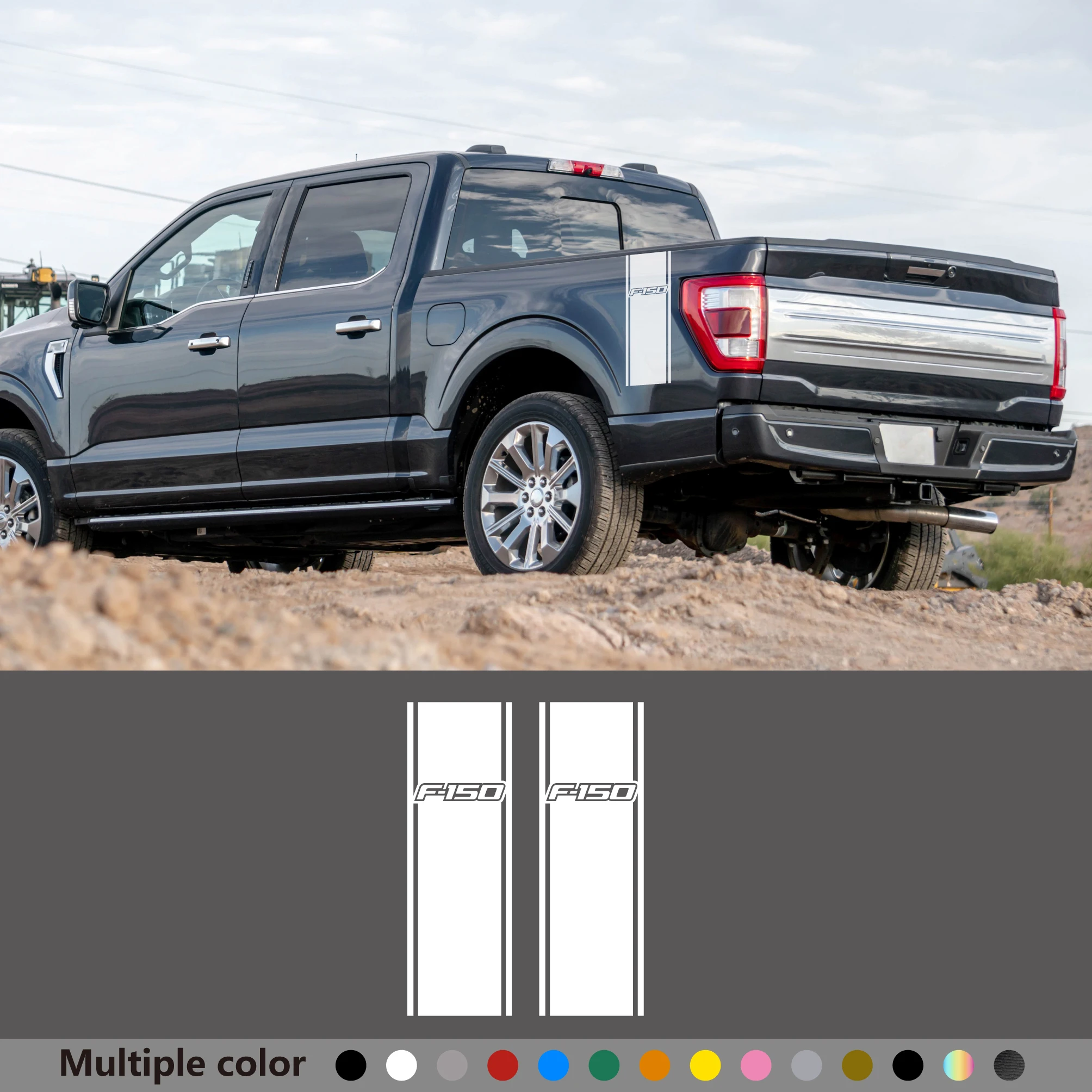 

Pickup Trunk Side Tailgate Sticker Decal Apply For Ford Ranger Raptor F150 F-150 Decor Vinyl Film Cover Auto Tuning Accessories