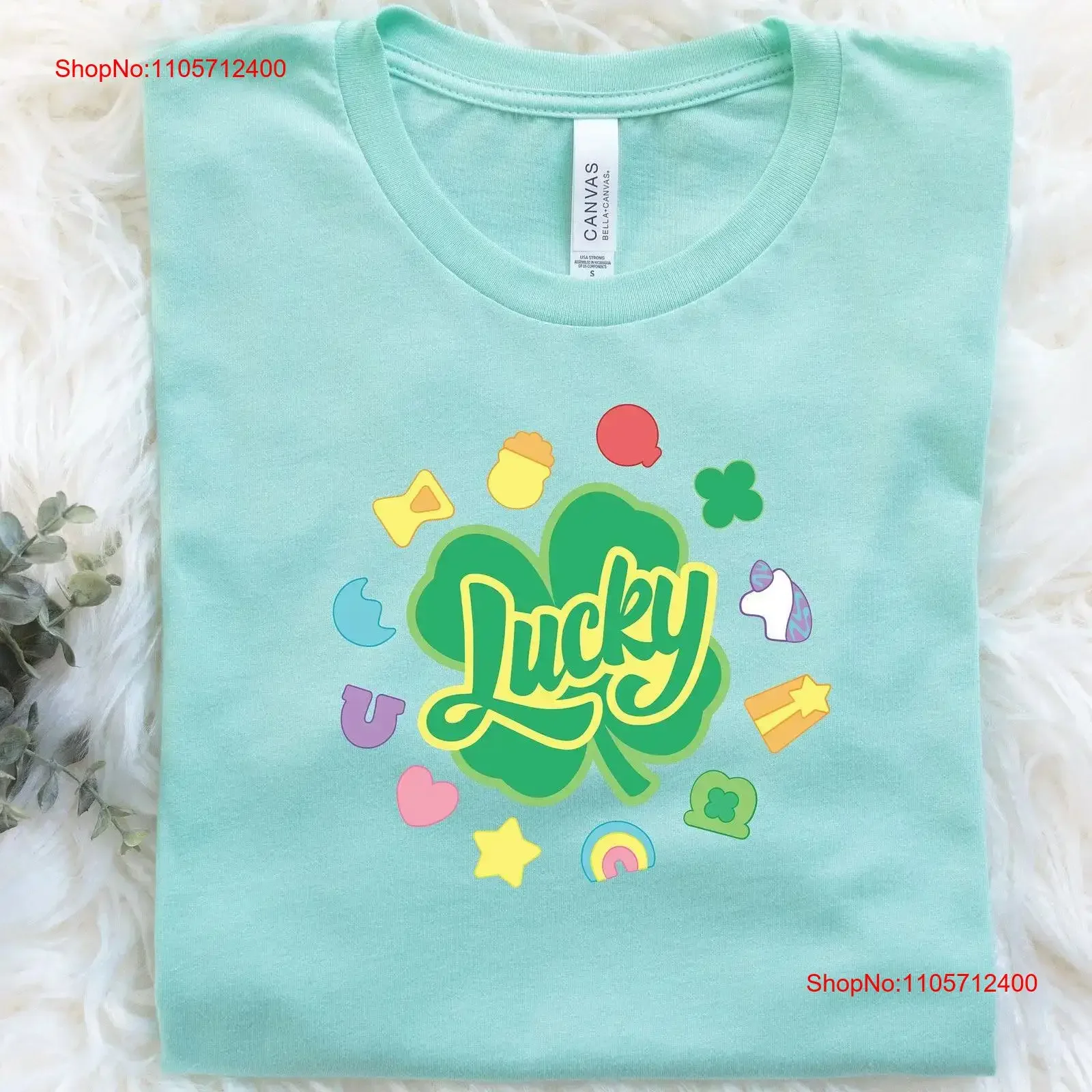 Luck T Shirt St Patricks Day Irish s Clover Shamrock Leopard Lucky vintage Washed graphic Soft streetwear Versatile