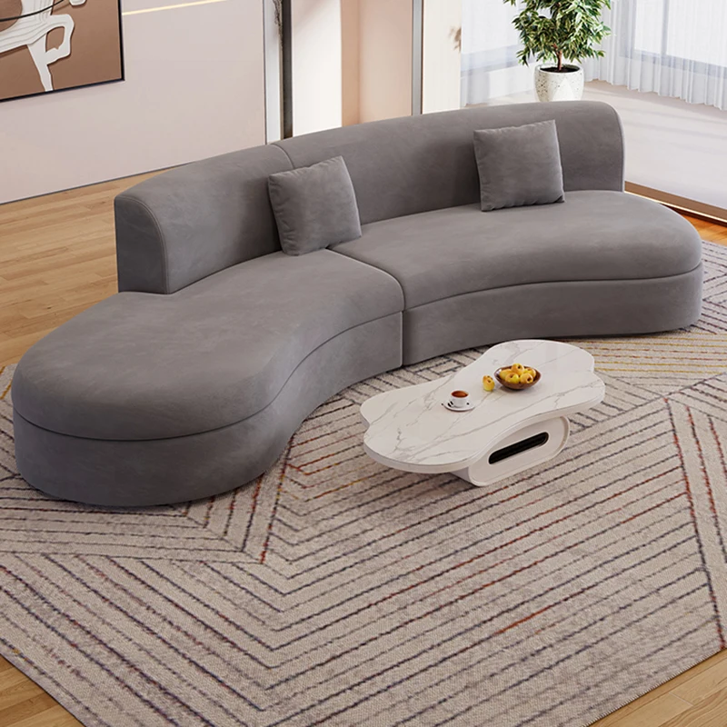 Curved Luxury Sofa Couch Cloud Floor Modern Living Room Sofa Corner Sleeper Love Seat Sofas Modernos Para Sala Nordic Furniture