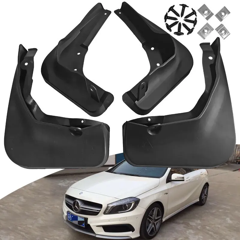 

For Mercedes Benz A-Class 2014 black car mudguard Reduce dust Resist tire dirt car accessories tools